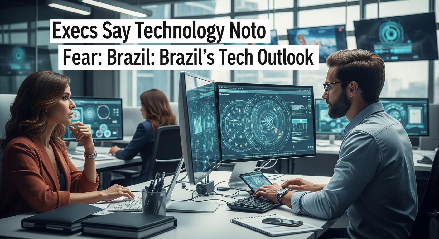 Brazilian technology leaders in a strategic meeting discussing AI adoption and policy implications