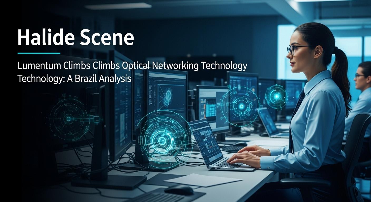 Laboratory setup with optical networking components and fiber optics for advanced communications technology in Brazil.