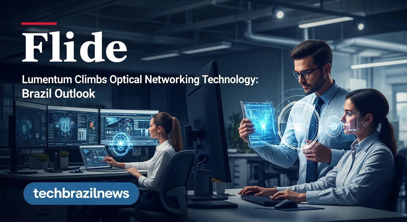 Optical networking components and data center imagery for Brazil tech coverage