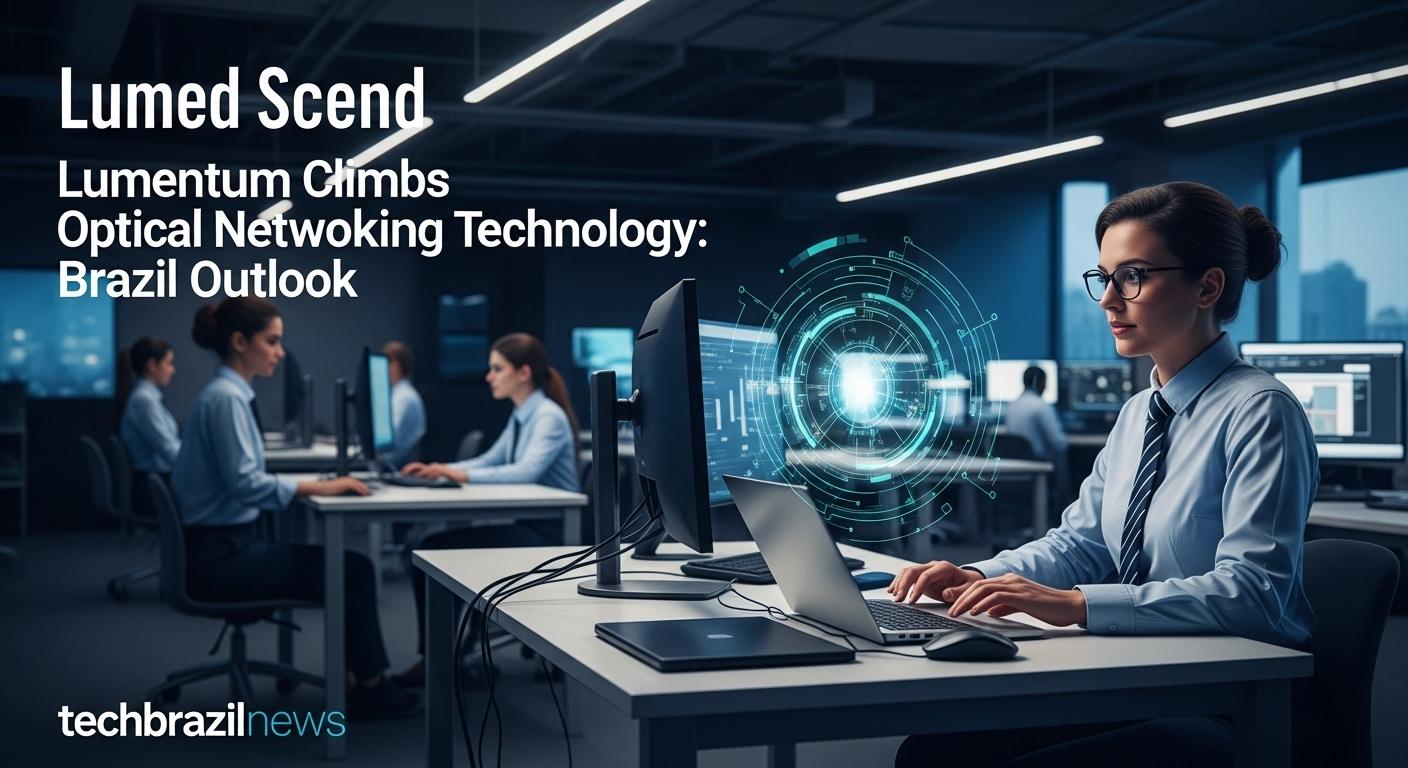 Optical networking components and data center imagery for Brazil tech coverage