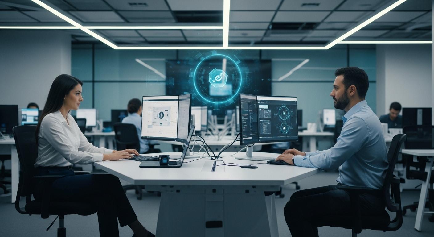 Leadership discussion on hospitality technology in Brazil.